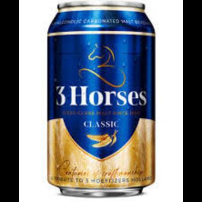 3 Horses Malta Can 330ml